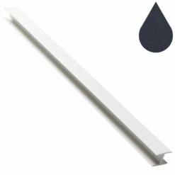 Anthracite Grey Woodgrain Flat Soffit Joiner 5m (9mm Boards)