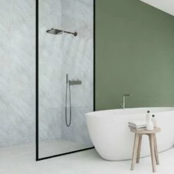 NATIONAL PLASTICS Sales 17 Storm Marble Shower Panel
