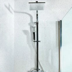 NATIONAL PLASTICS Sales 21 White Diamond Shower Panel